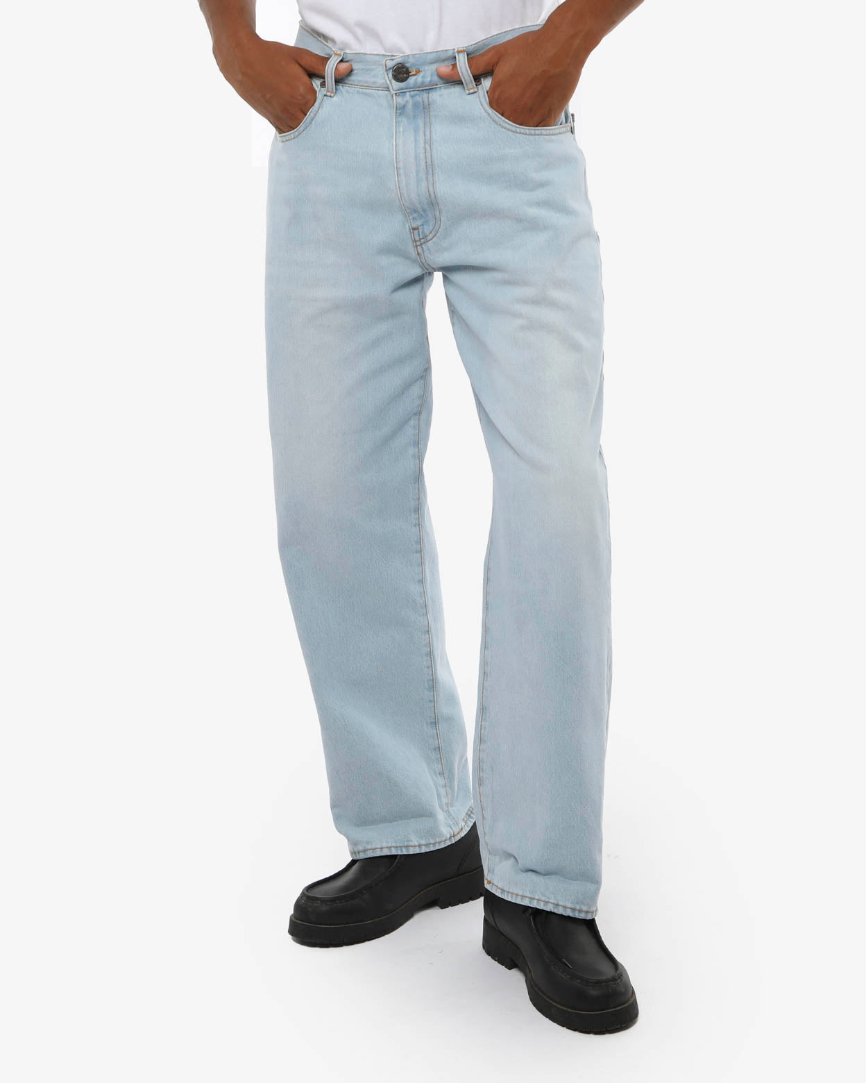 Jeans dad fit Dustin in tono stone bleach