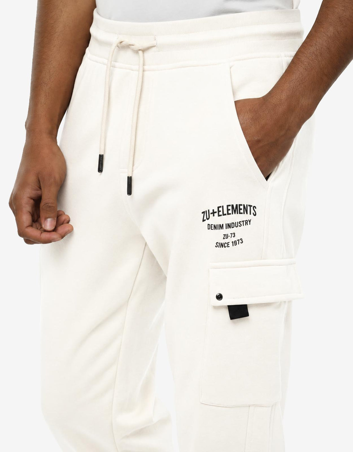Pantaloni cargo in felpa con rivetti
