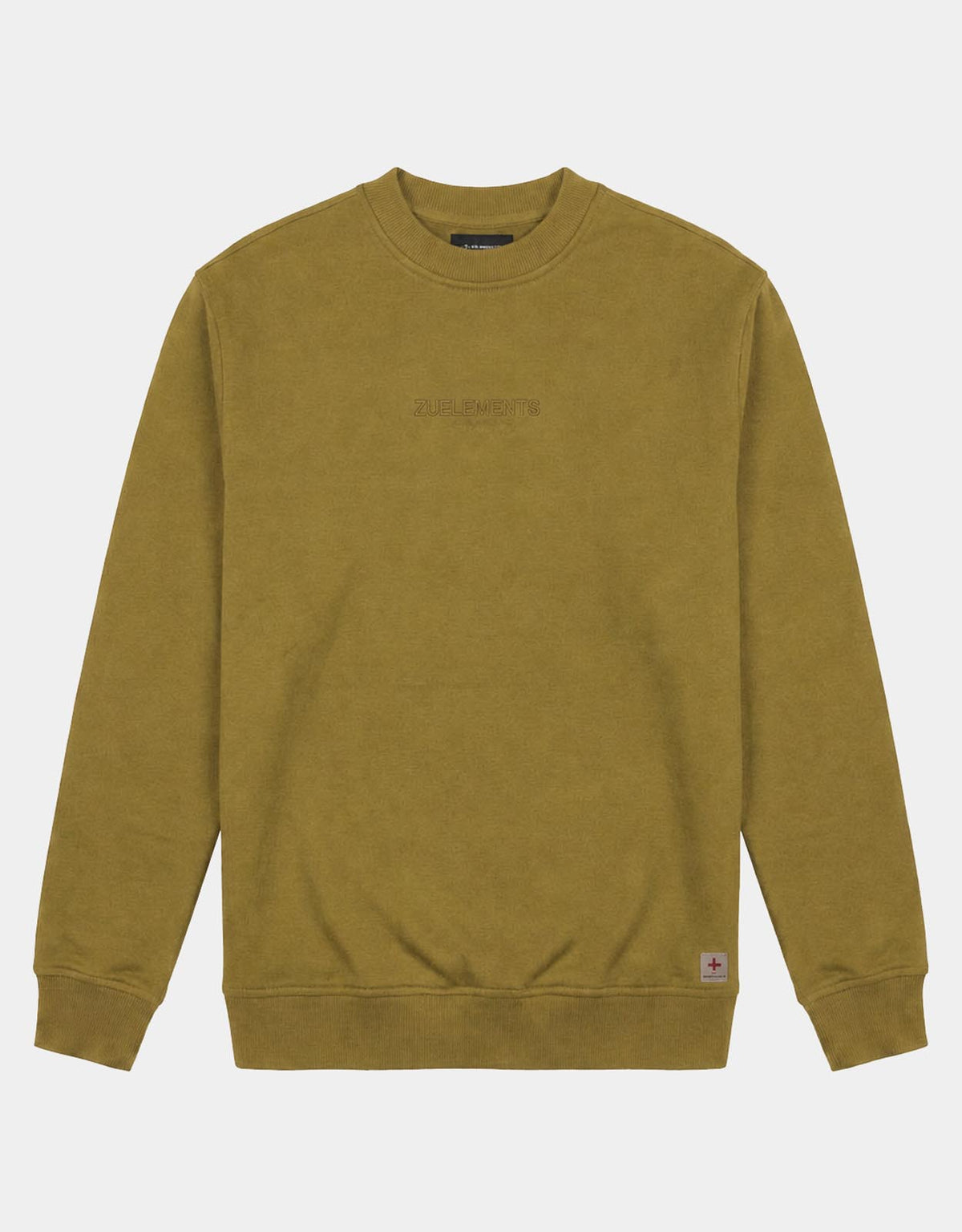 Felpa girocollo relaxed fit con ricamo in tono