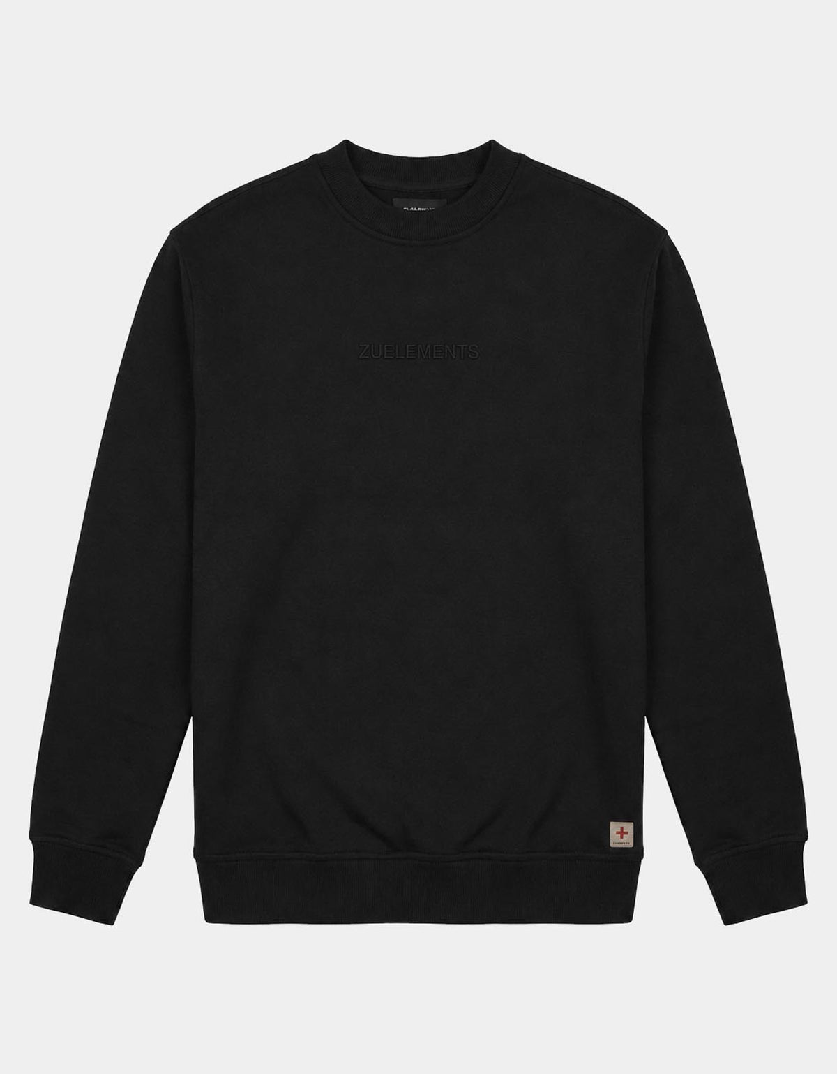 Felpa girocollo relaxed fit con ricamo in tono