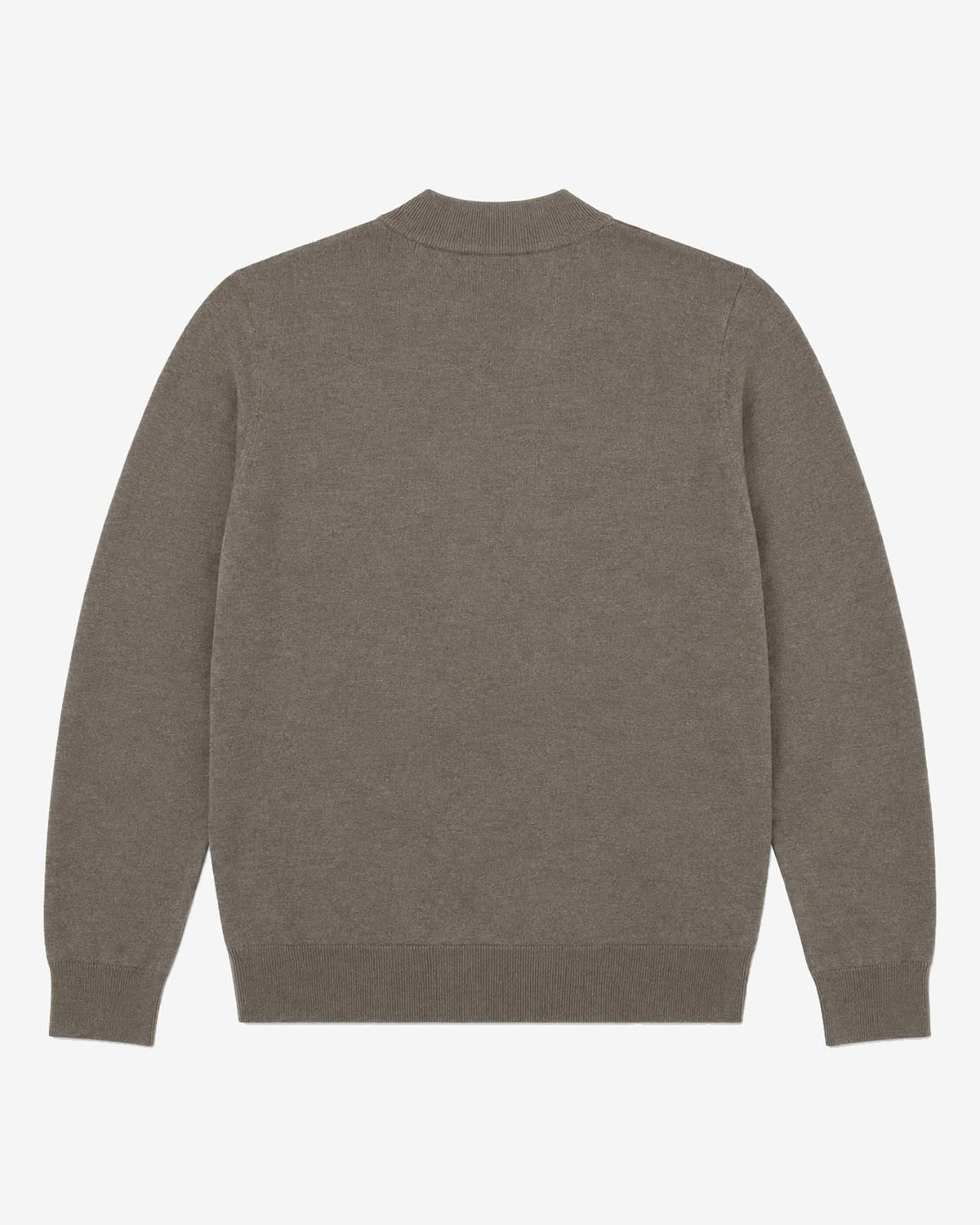 Maglia mezzo collo in viscosa con ricamo sul fondo