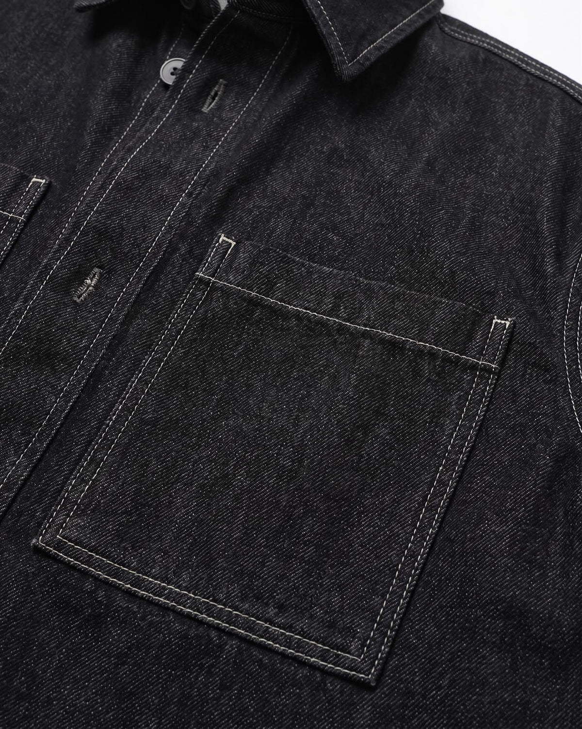 Overshirt in denim lavaggio zero