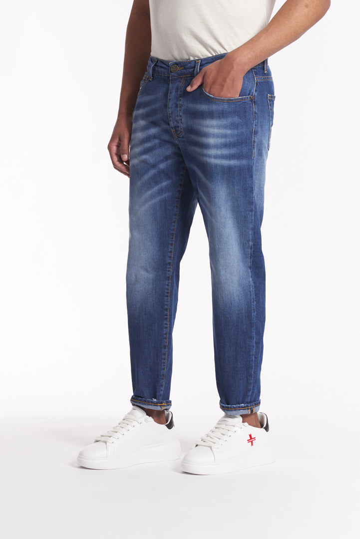 Jeans Cropped - Medium Blue