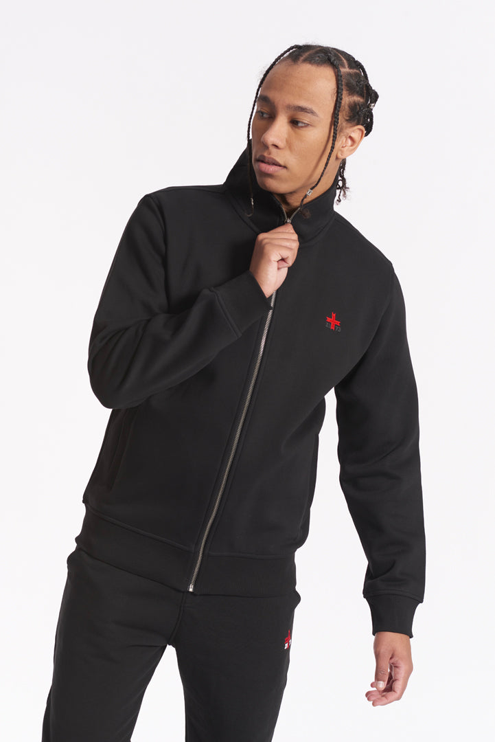 Felpa con zip e collo alto "Zu Seventy Three"