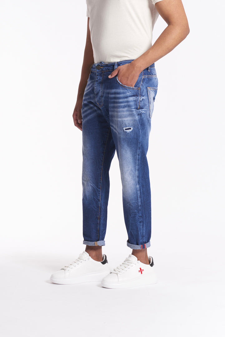 Carrot Jeans - Medium Blue