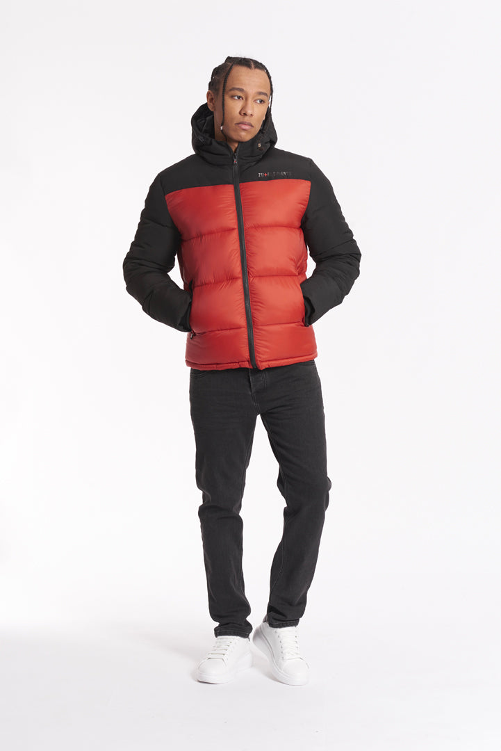 Giubbotto Bicolore con zip e cappuccio