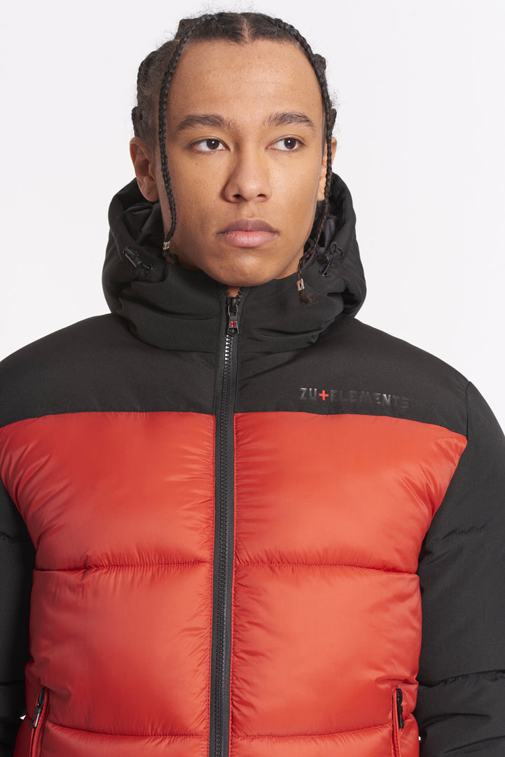 Giubbotto Bicolore con zip e cappuccio