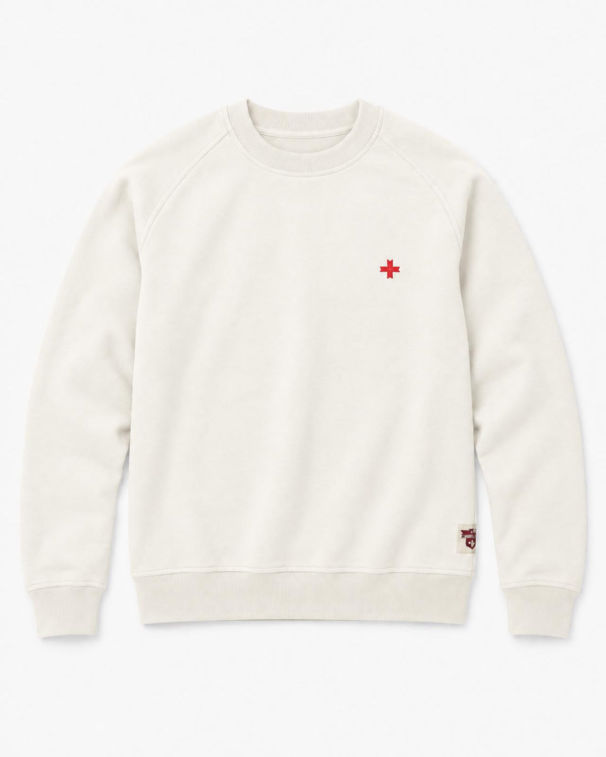 Felpa Carbon girocollo con manica raglan