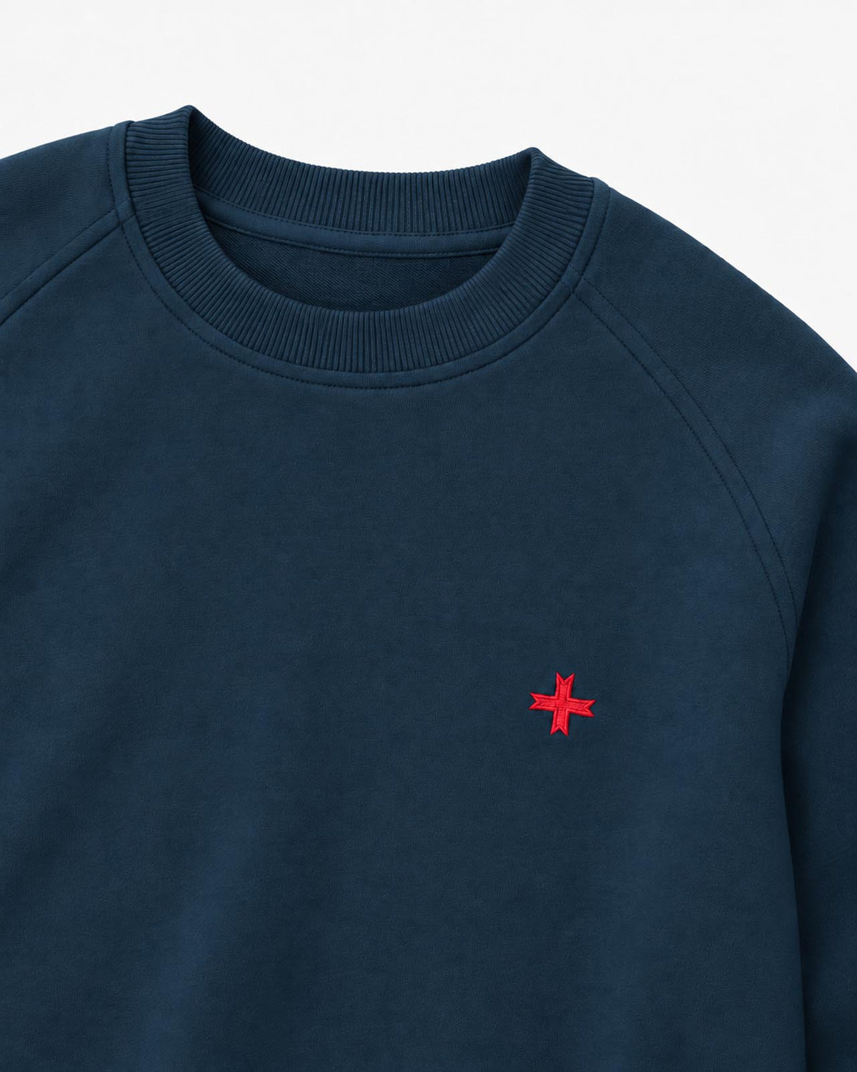 Felpa Carbon girocollo con manica raglan