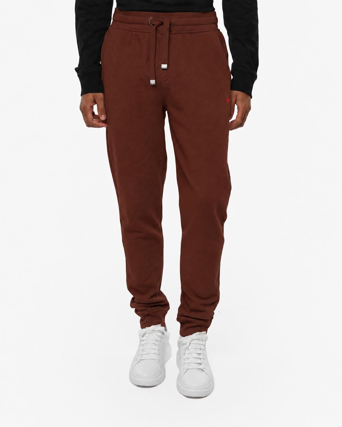 Pantaloni in felpa Carbon con logo ricamato
