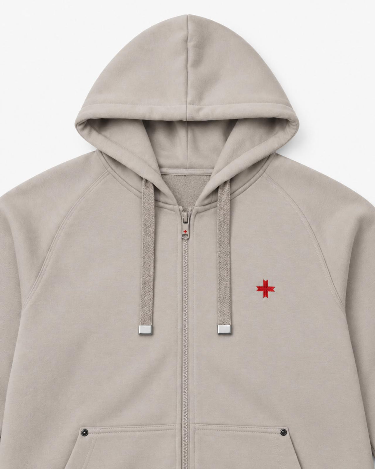 Felpa Carbon con cappuccio e zip