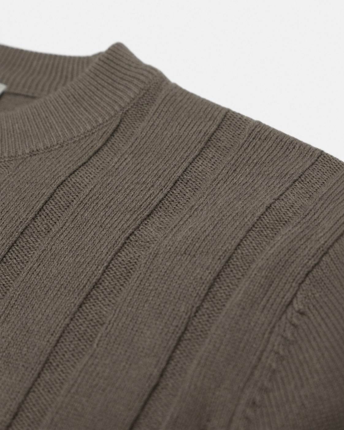 Maglia girocollo a righe in viscosa