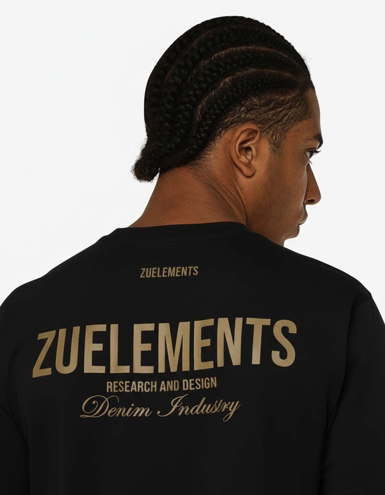 T-shirt girocollo maniche corte con logo ricamato lato cuore e stampa sul dietro