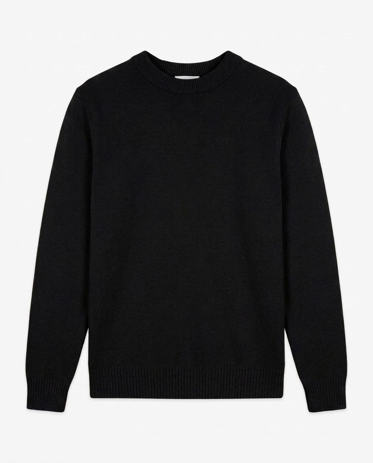 Maglia girocollo con ricamo in tono
