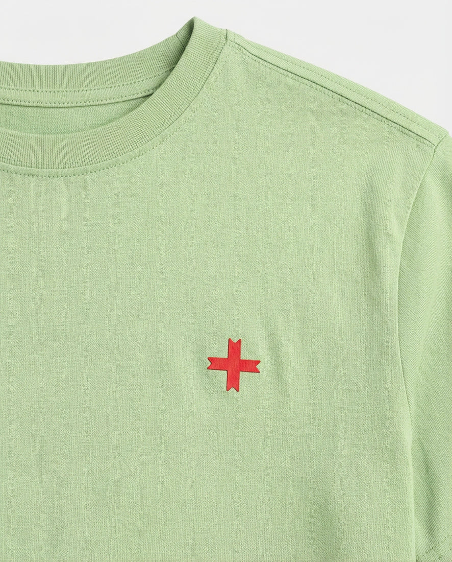 T-shirt girocollo maniche corte con logo stampato