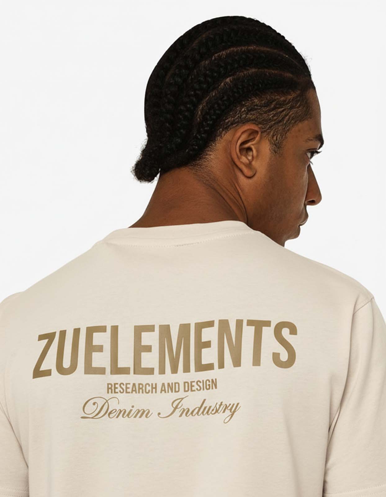 T-shirt girocollo maniche corte con logo ricamato lato cuore e stampa sul dietro