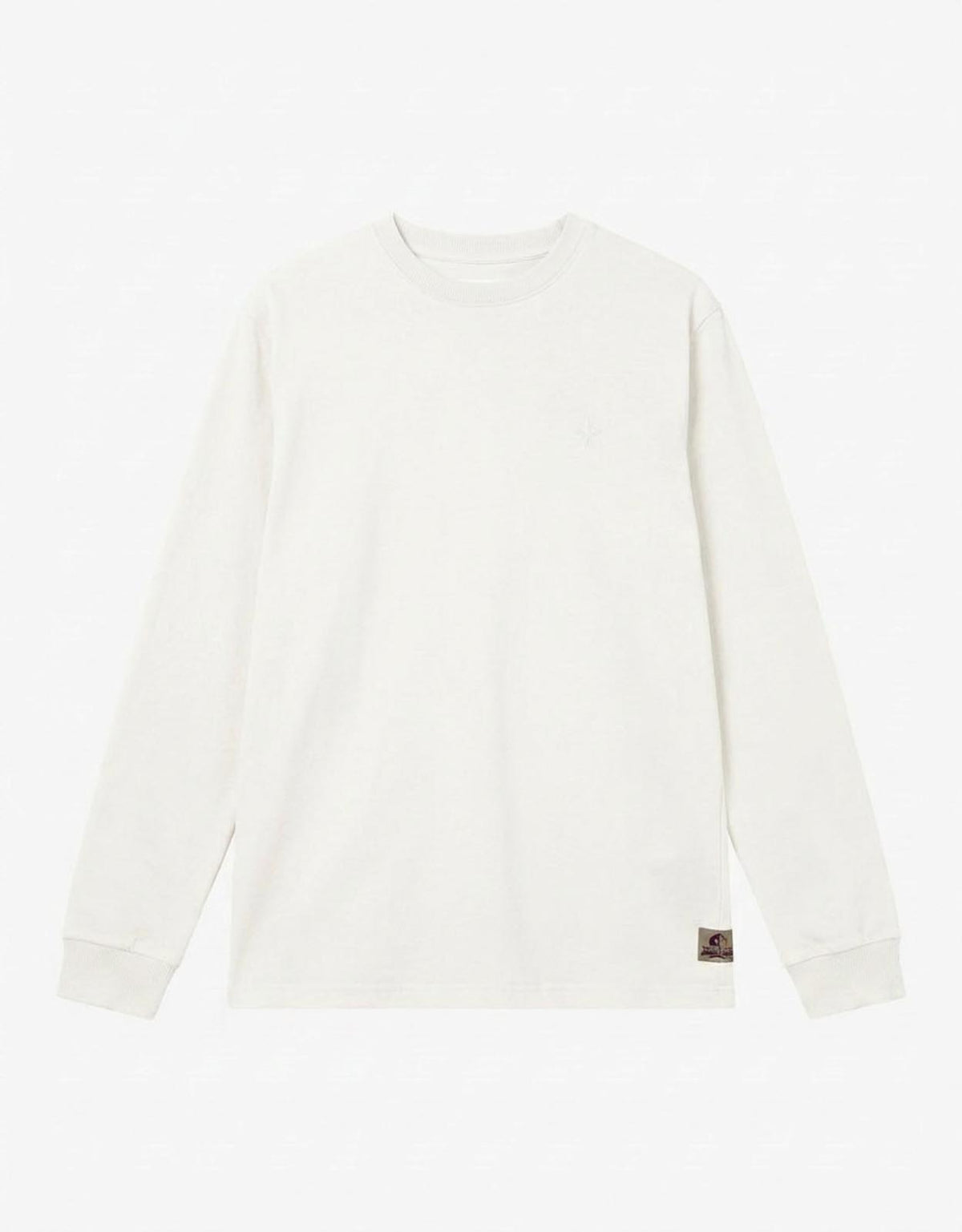 T-shirt a maniche lunghe con logo ricamato