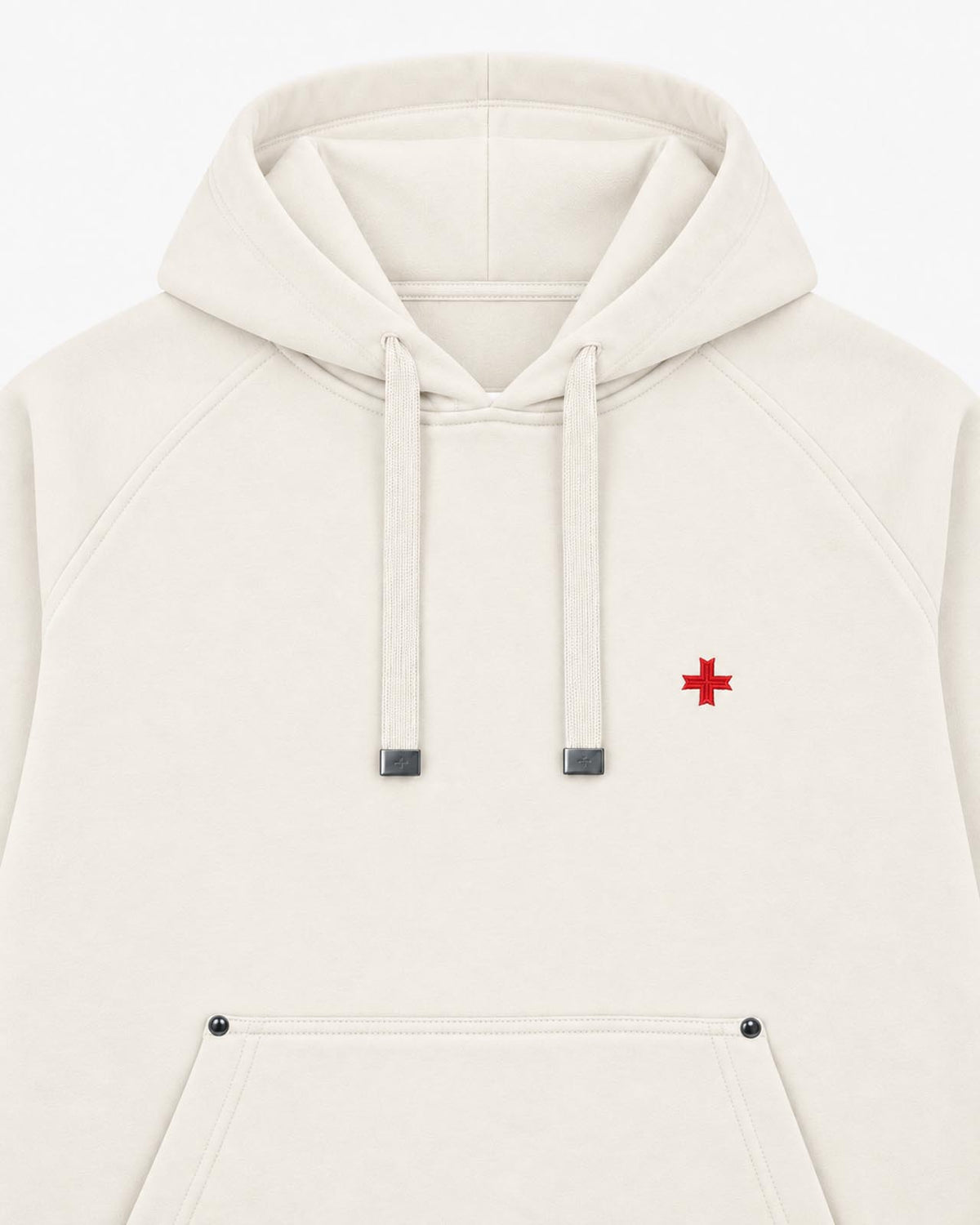 Felpa Carbon con cappuccio e manica raglan