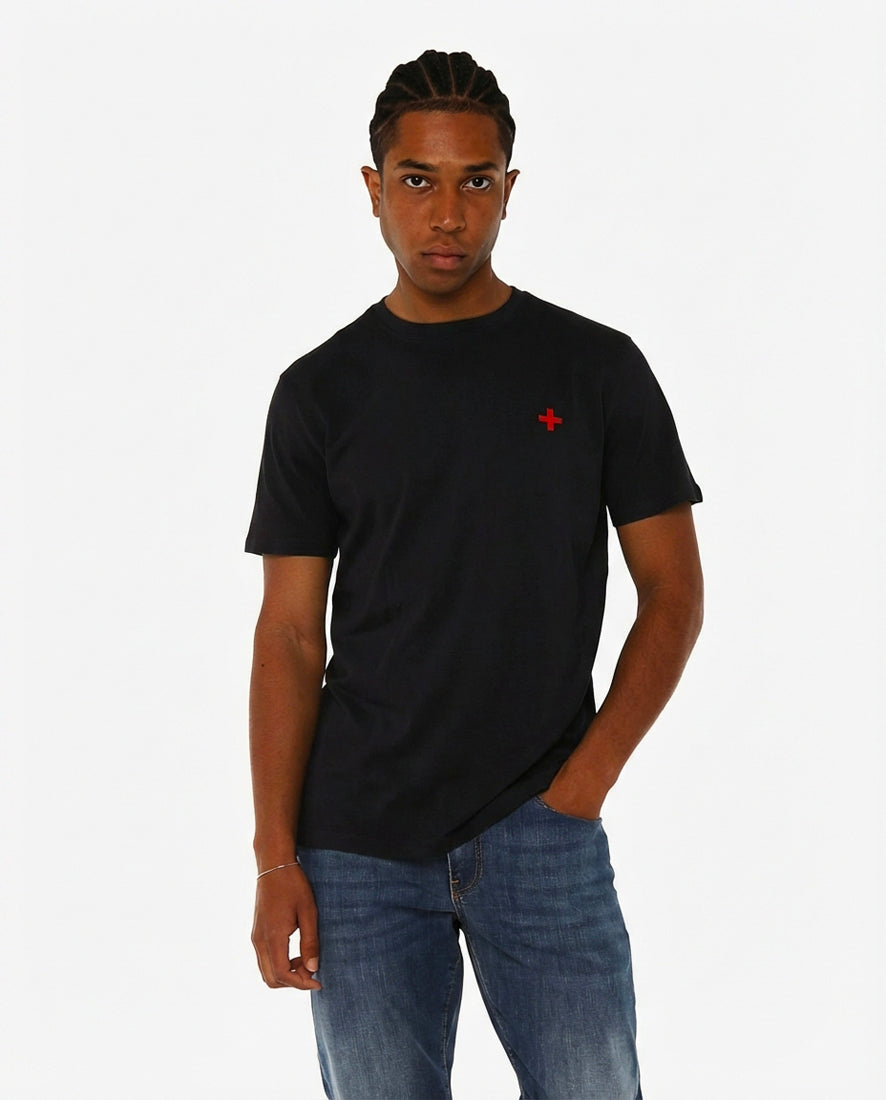 T-shirt girocollo maniche corte con logo stampato