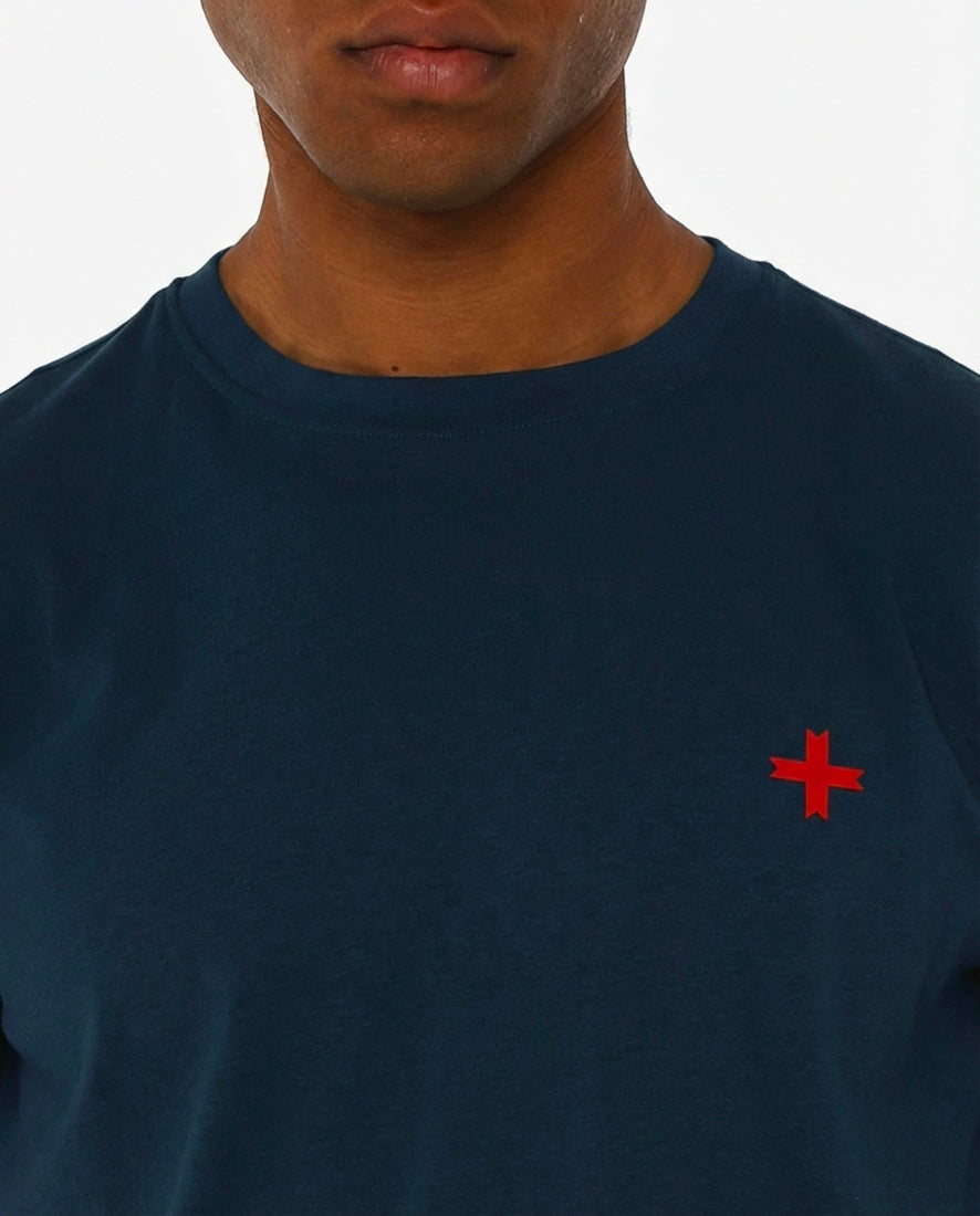 T-shirt girocollo maniche corte con logo stampato