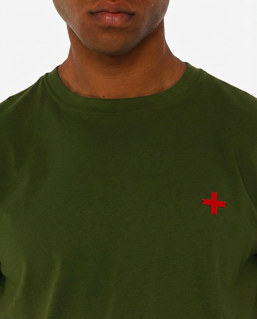 T-shirt girocollo maniche corte con logo stampato