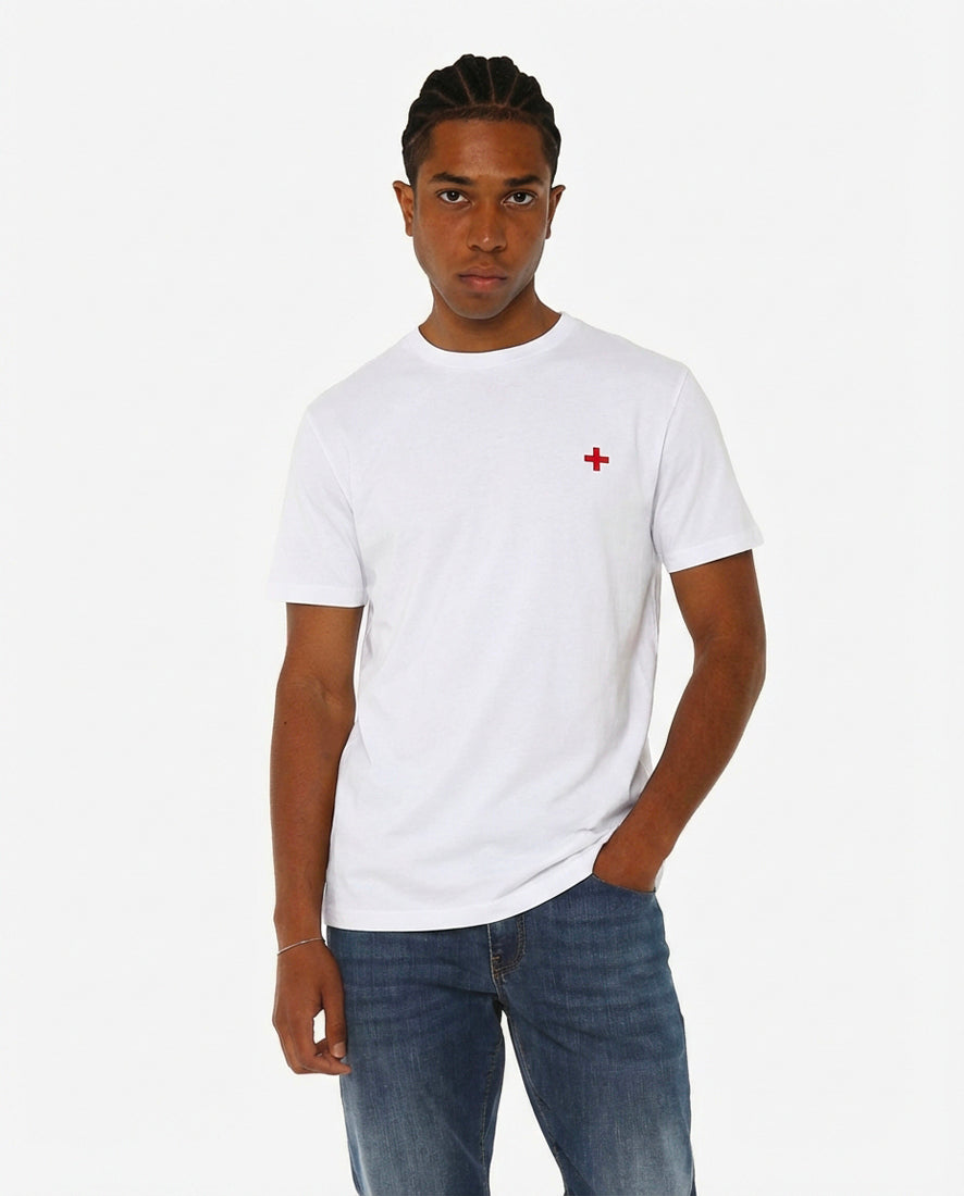 T-shirt girocollo maniche corte con logo stampato