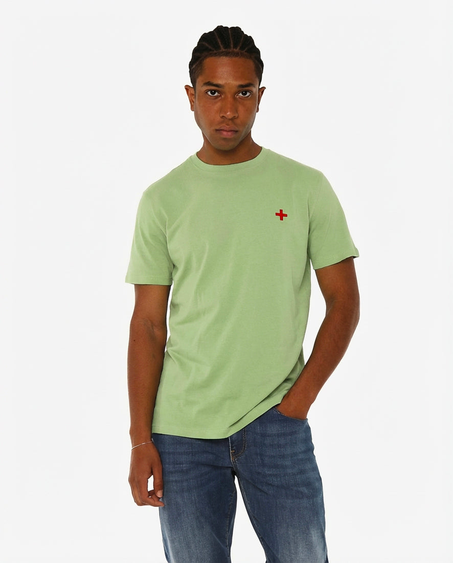 T-shirt girocollo maniche corte con logo stampato