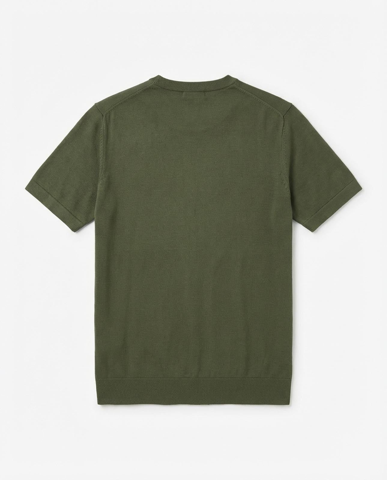 T-shirt in maglia maniche corte girocollo