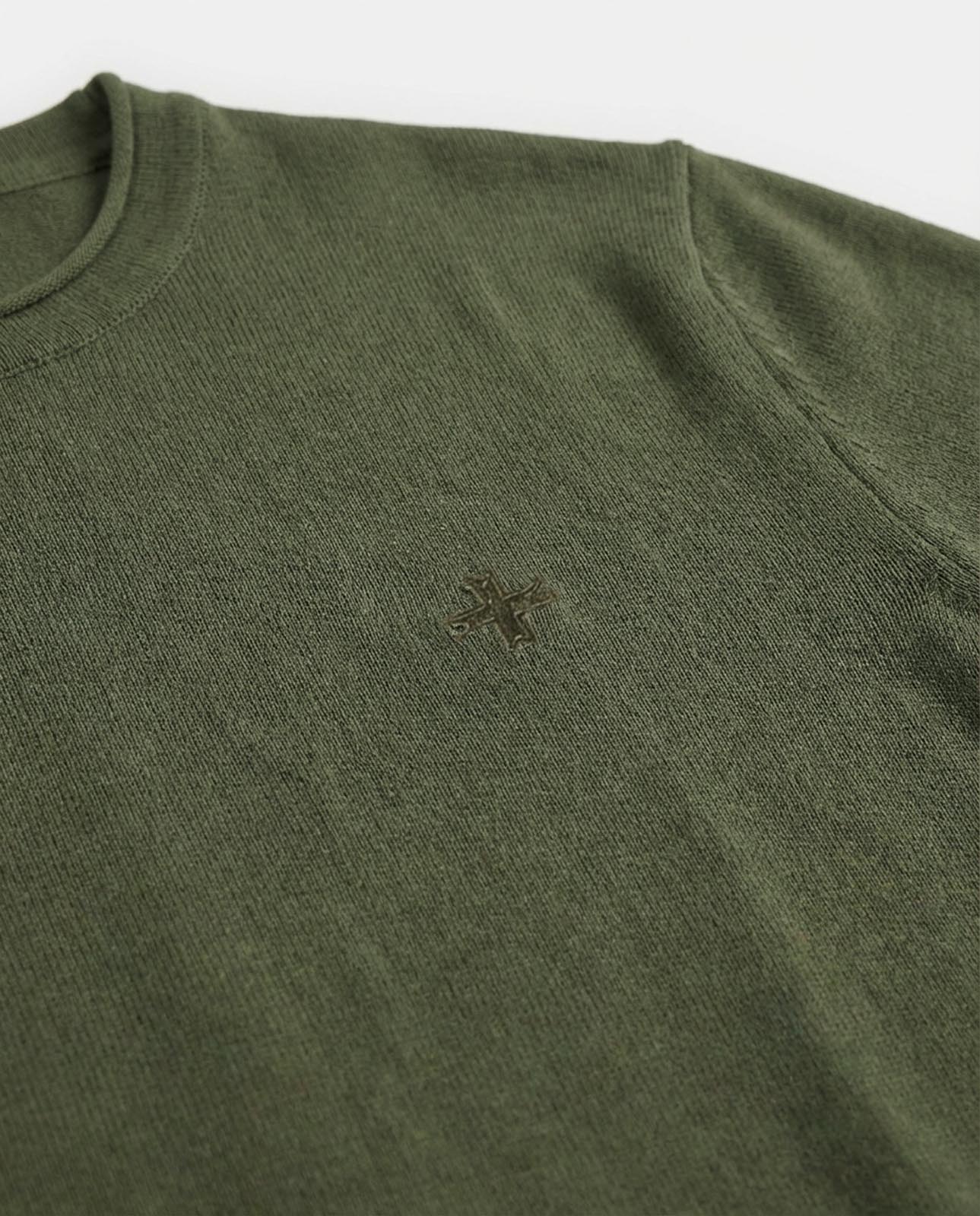 T-shirt in maglia maniche corte girocollo