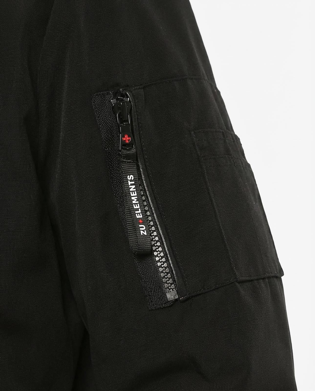 Bomber aviatore in twill con tasche a pattina