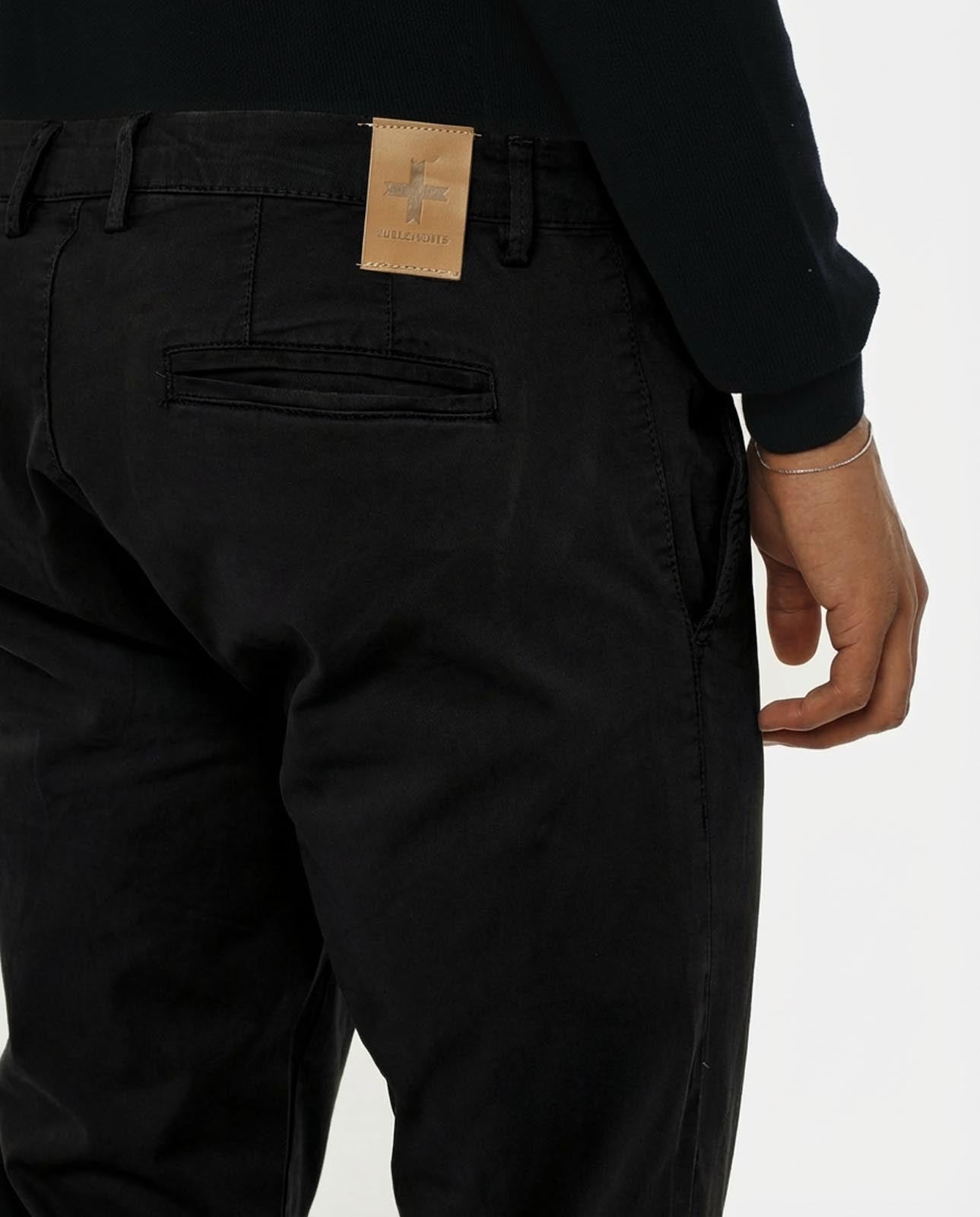 Pantaloni chino slim fit con dettagli logati
