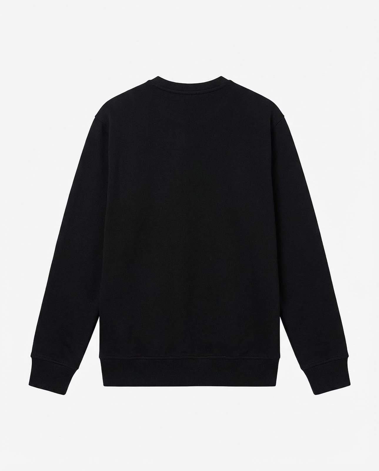 Felpa girocollo con logo ricamato lato cuore