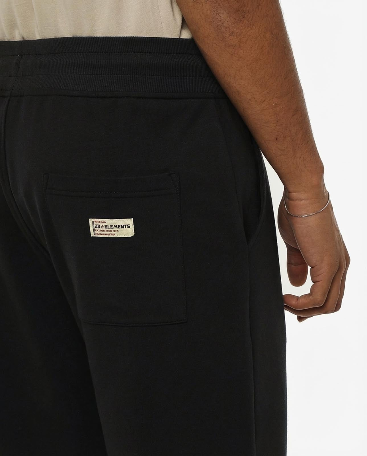 Pantaloni felpa con logo ricamato sul davanti, vita e fondo a coste