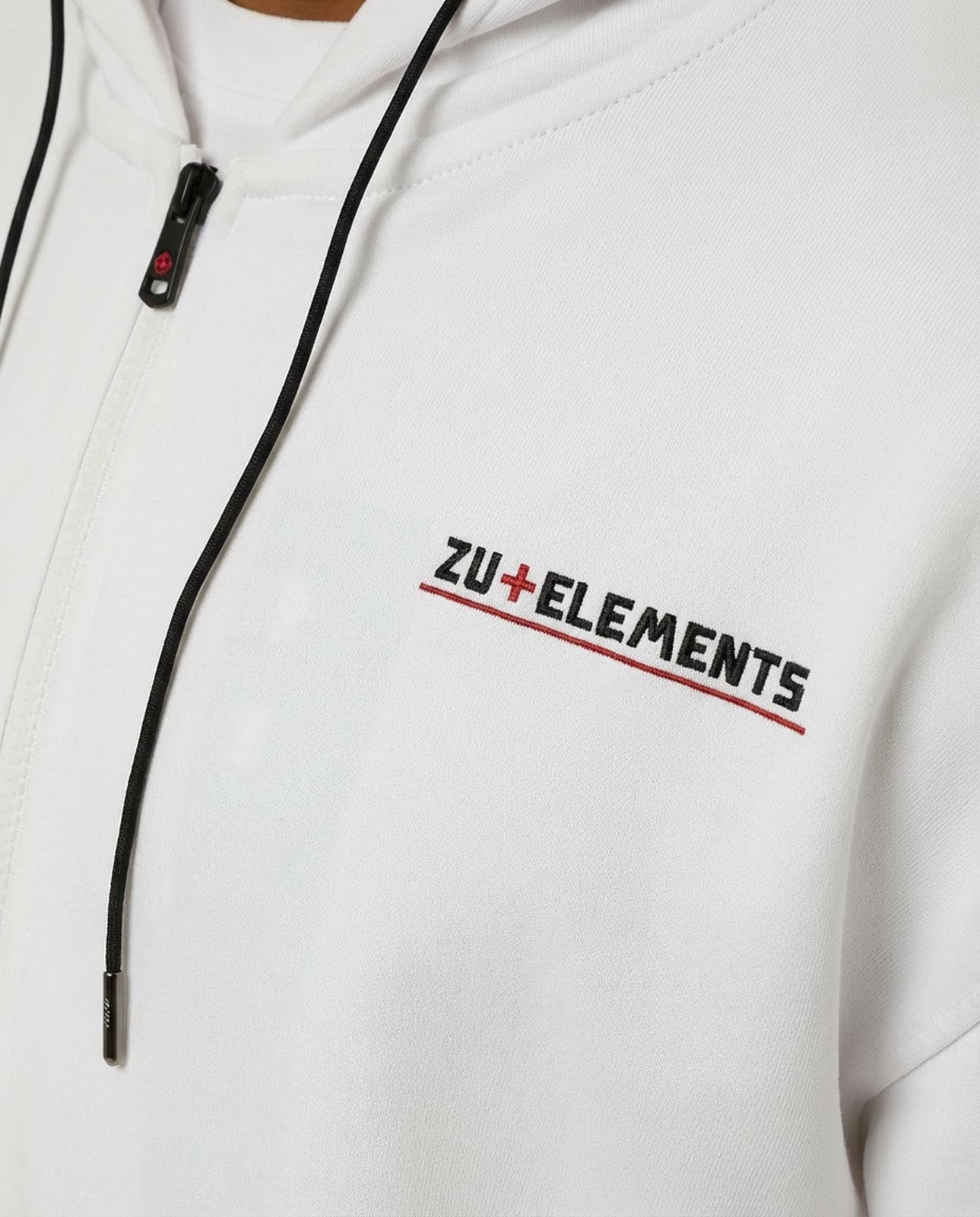 Felpa zip con cappuccio, logo stampato sul davanti e dietro, interno cappuccio in mesh