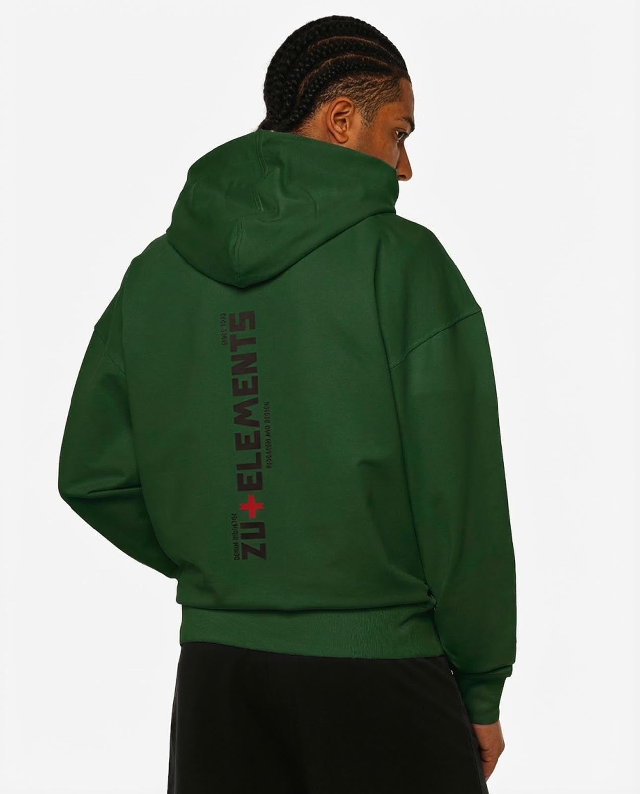 Felpa zip con cappuccio, logo stampato sul davanti e dietro, interno cappuccio in mesh