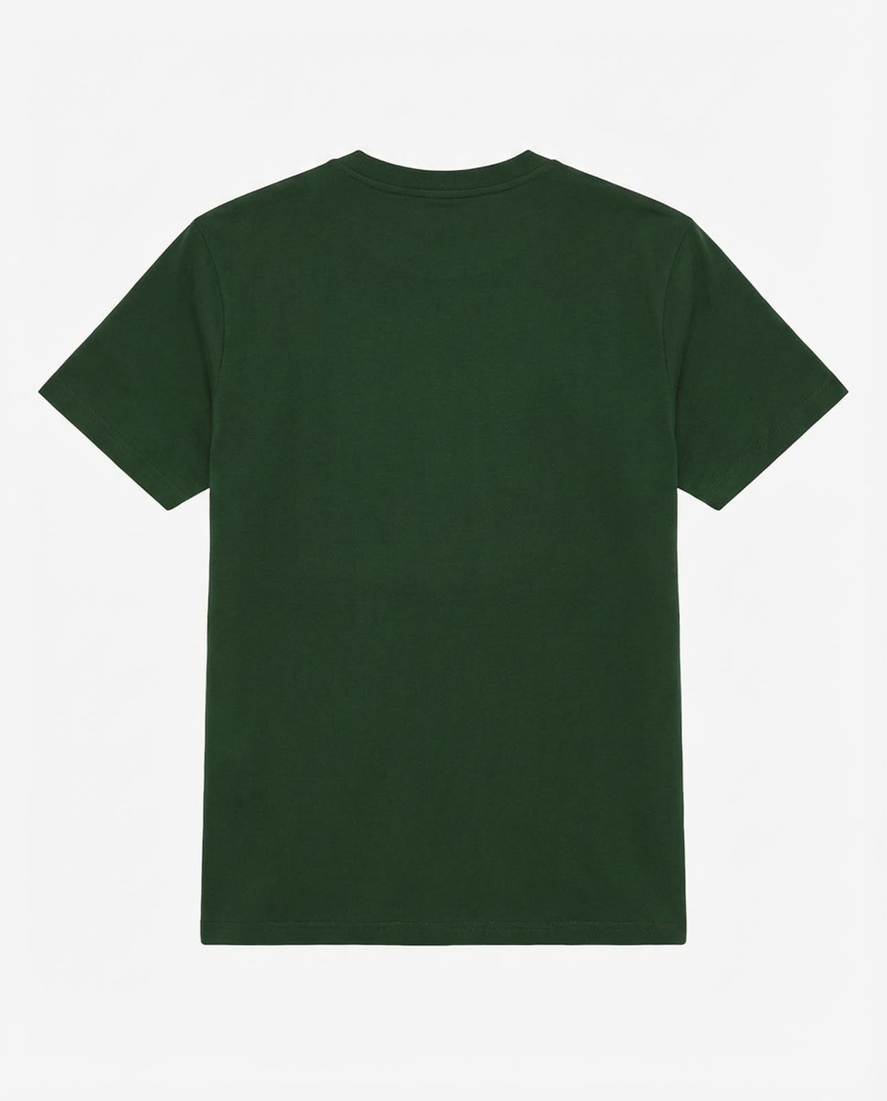 T-shirt girocollo maniche corte con stampa frontale – Black