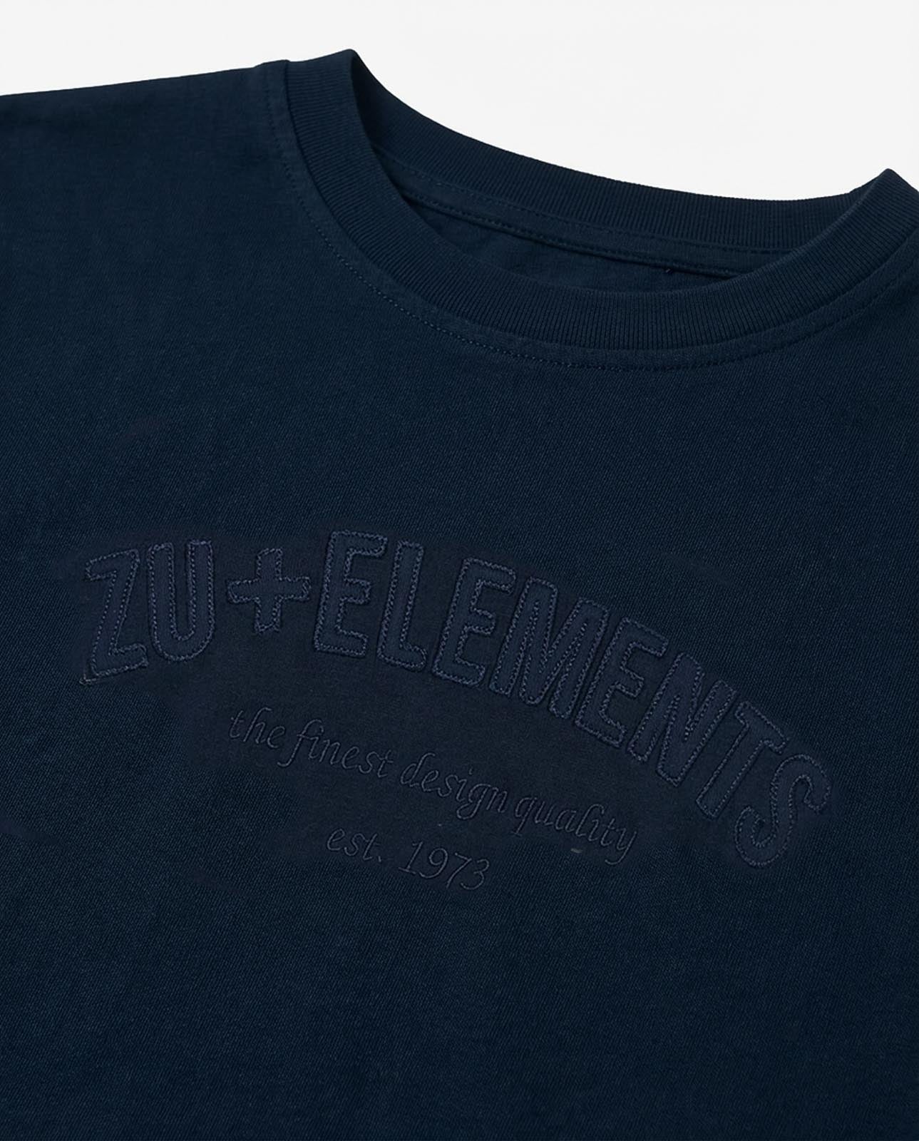 T-shirt girocollo maniche corte con applicazione frontale