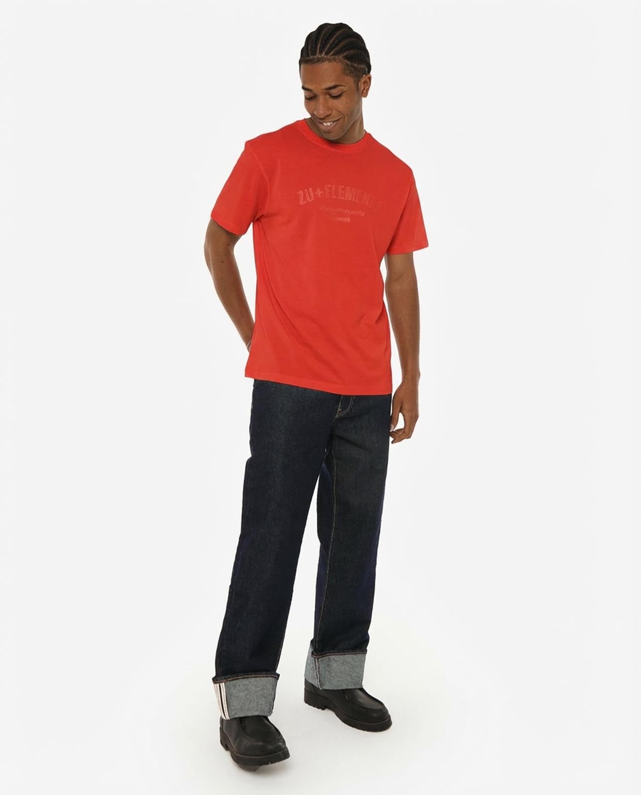 T-shirt girocollo maniche corte con applicazione frontale