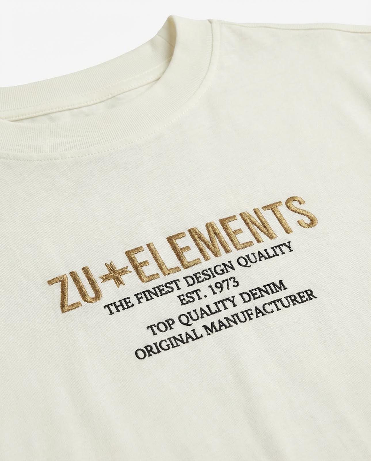 T-shirt girocollo maniche corte, stampa e ricamo frontale, bandina laterale in gross grain