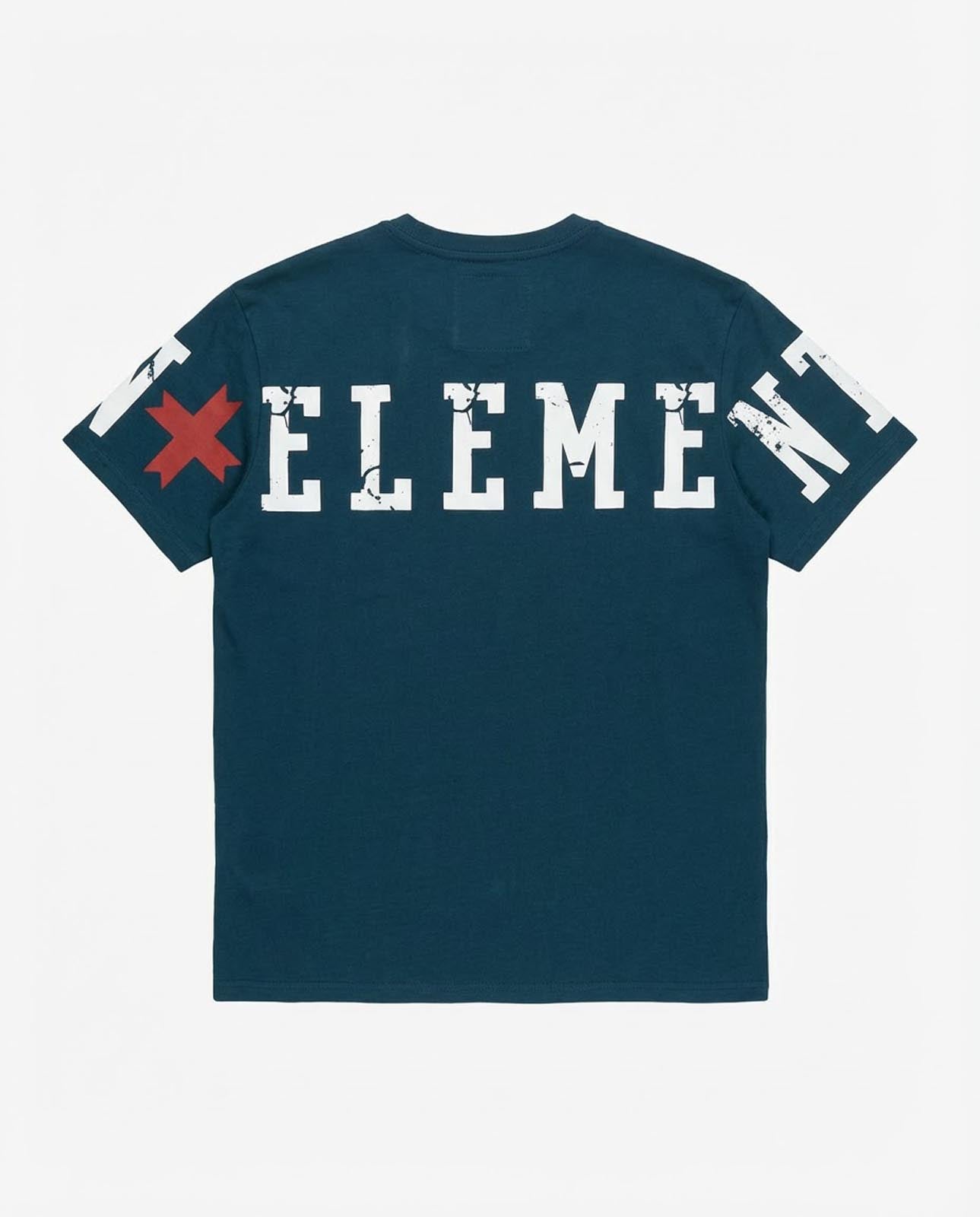 T-shirt girocollo maniche corte, logo stampato su maniche davanti e sul dietro