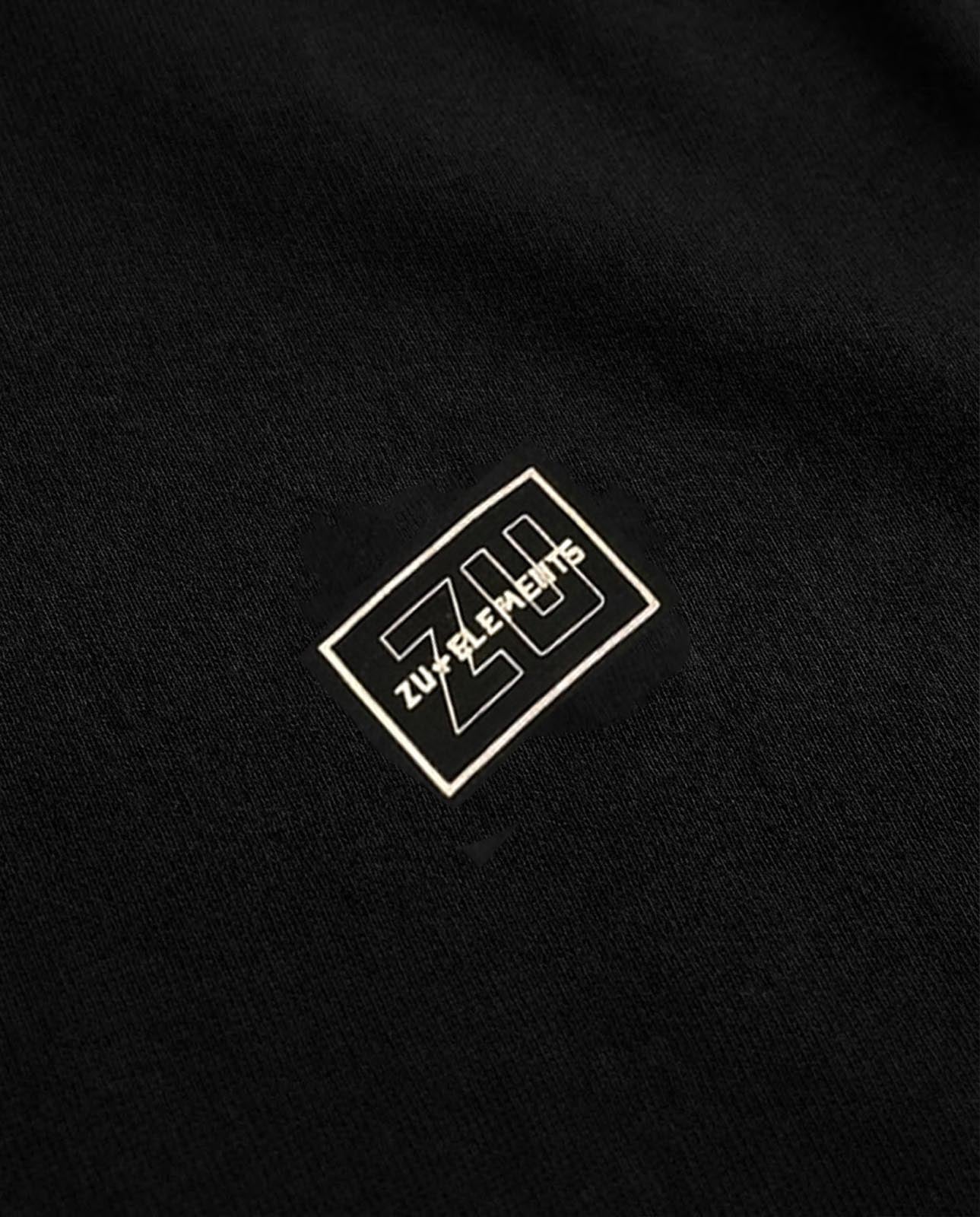 T-shirt girocollo maniche corte, stampa lato cuore e sul dietro – Optical Black