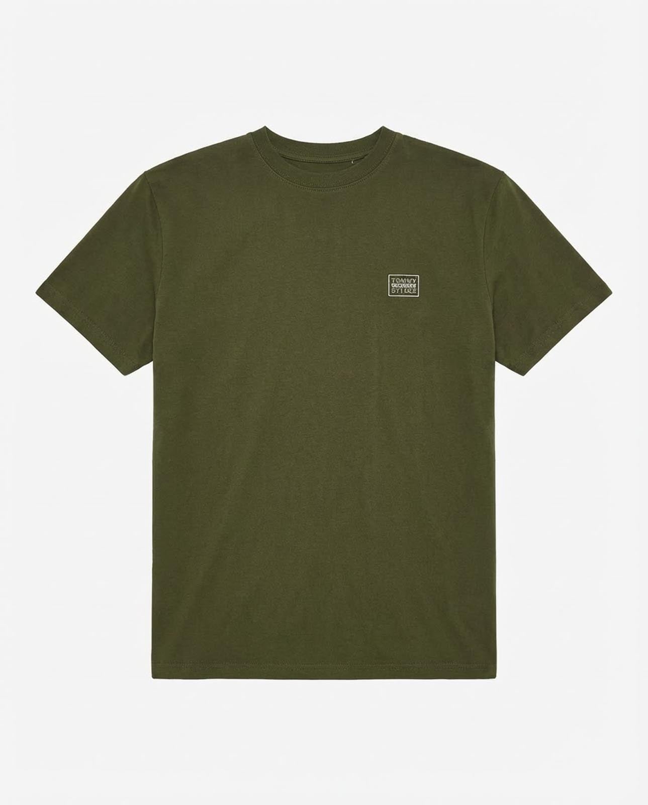 T-shirt girocollo maniche corte, stampa lato cuore e sul dietro – Optical Black