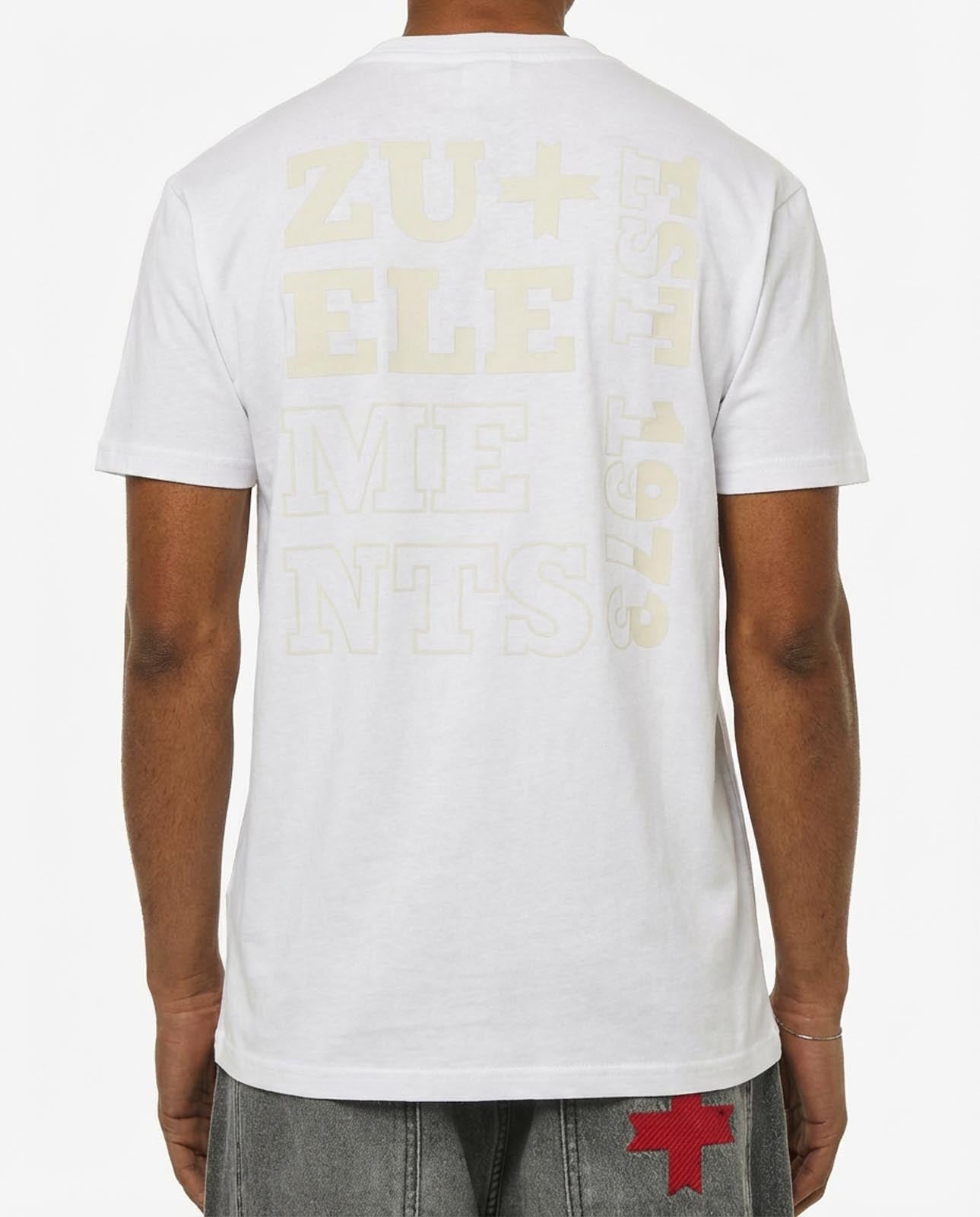 T-shirt girocollo maniche corte, stampa lato cuore e sul dietro – Optical Black