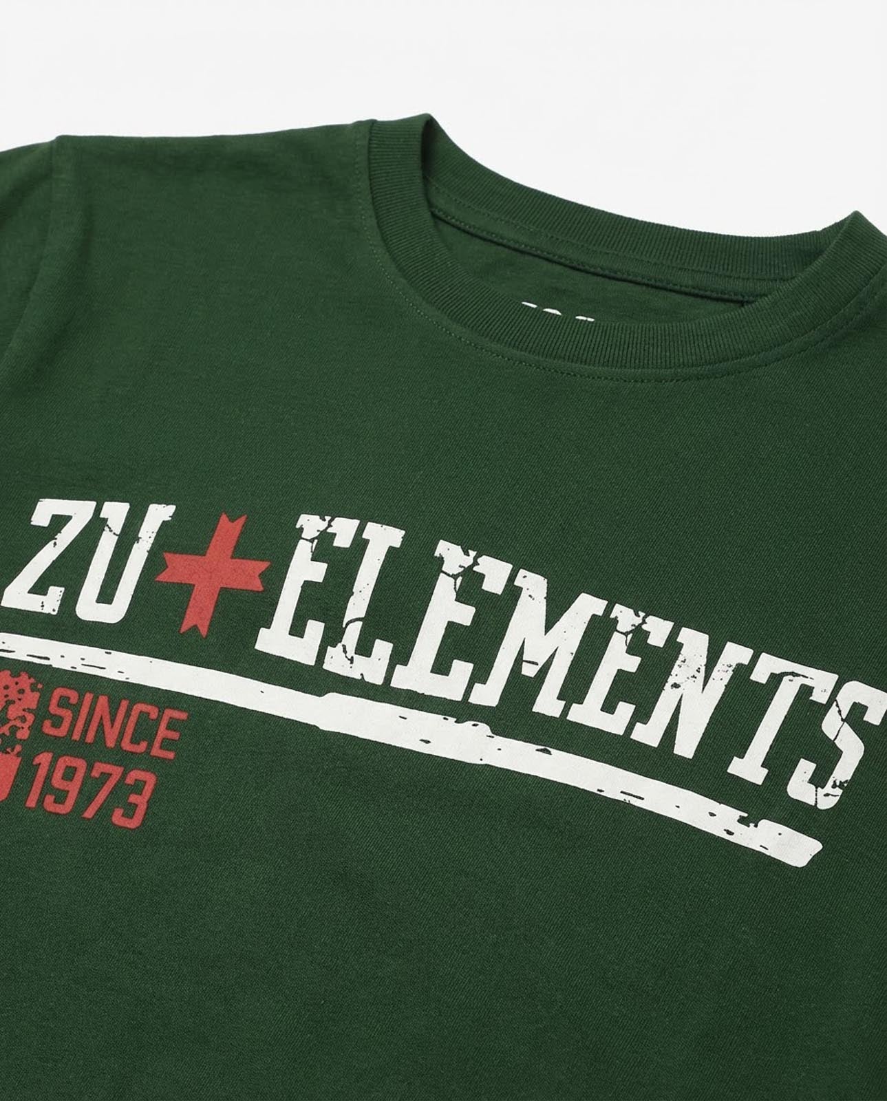 T-shirt girocollo maniche corte, stampa frontale, bandina laterale in gross grain applicata