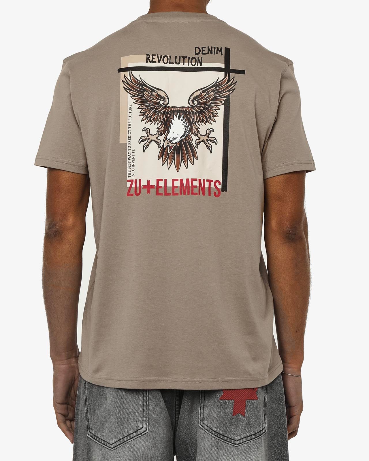 T-shirt girocollo maniche corte, stampa lato cuore e sul dietro