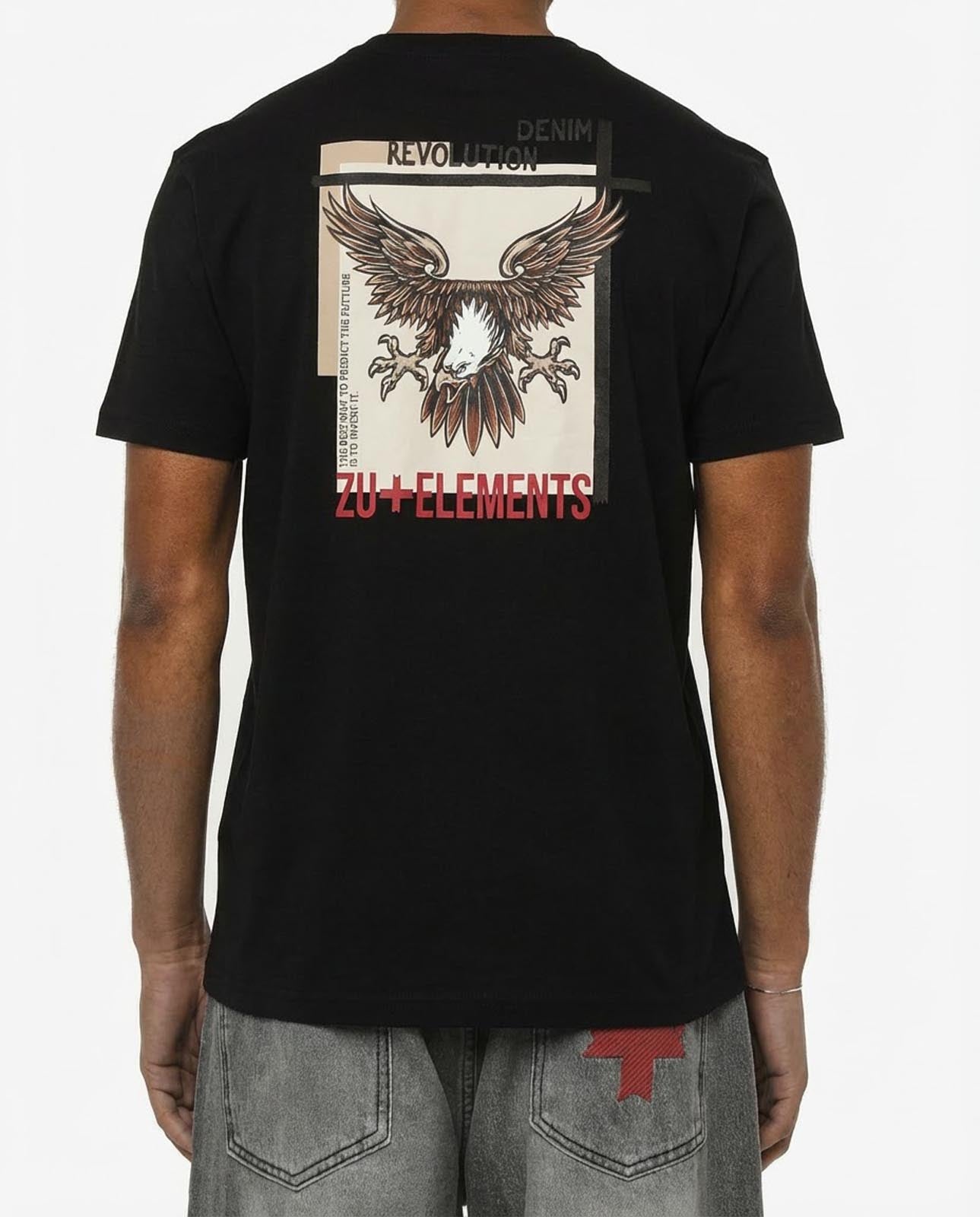 T-shirt girocollo maniche corte, stampa lato cuore e sul dietro