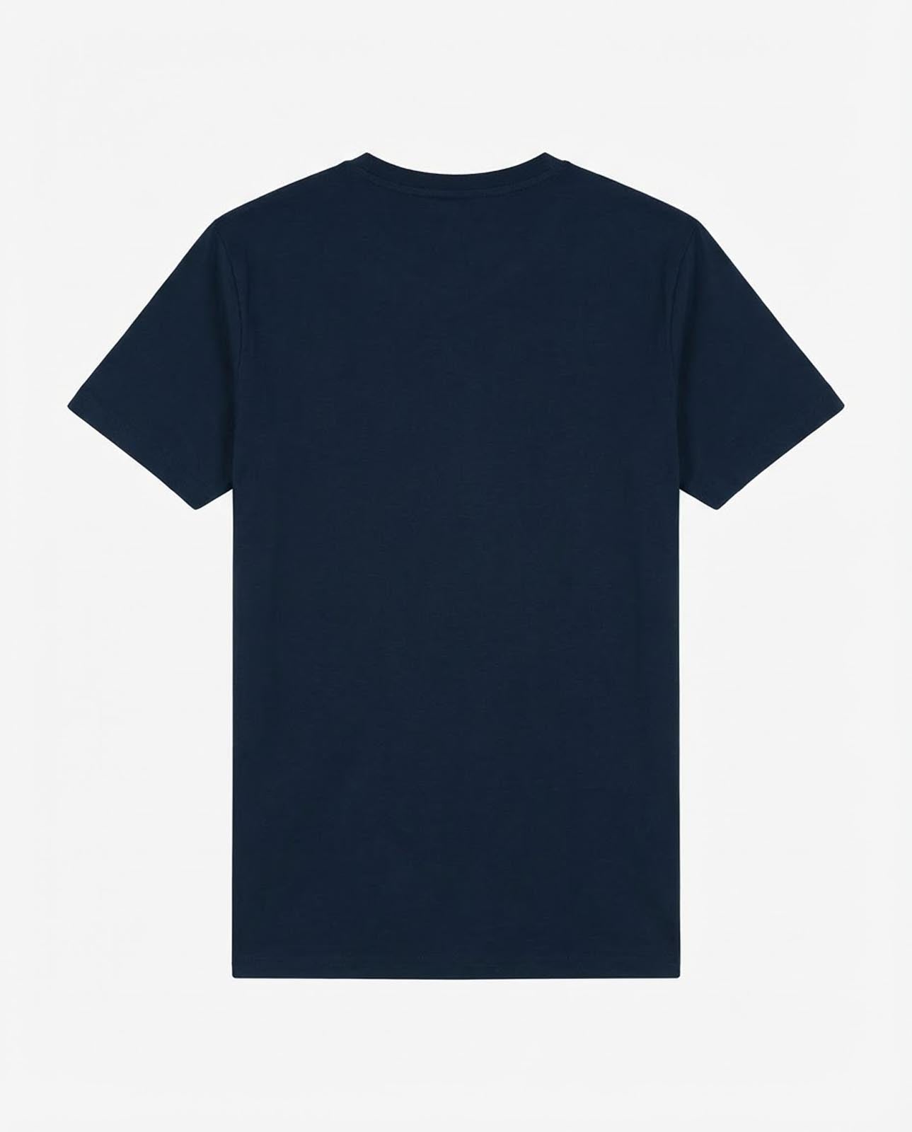 T-shirt maniche corte scollo a v, logo ricamato lato cuore