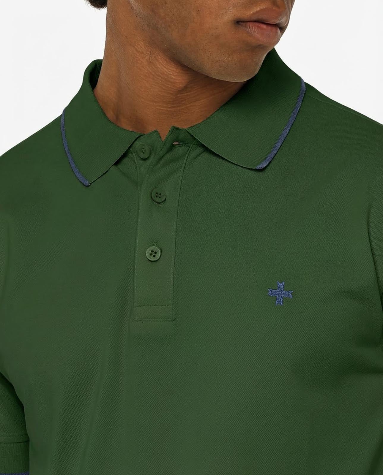 Polo in piquet elasticizzato