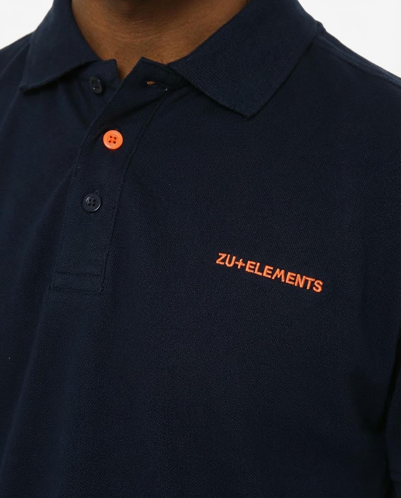 Polo in piquet con profili fluo e logo stampato lato cuore