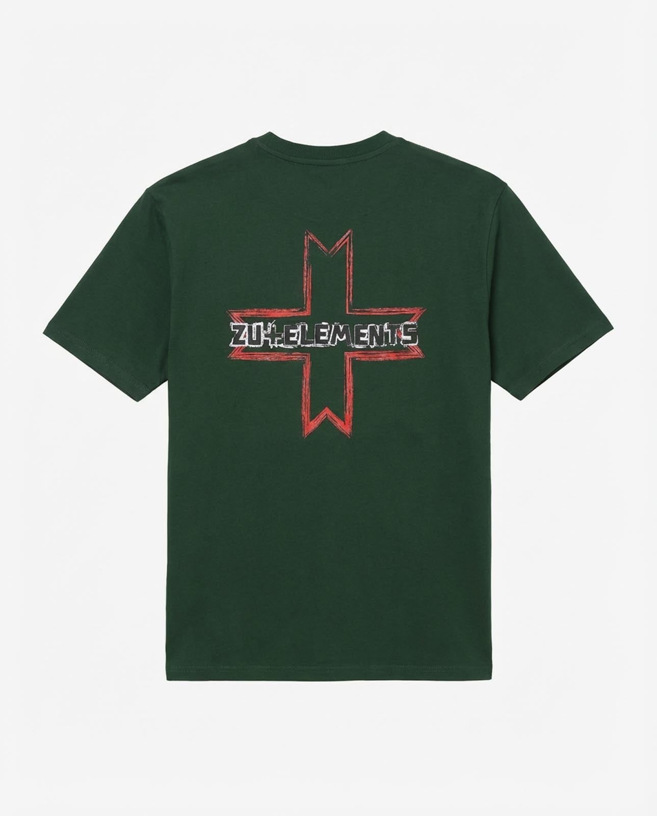 T-shirt girocollo maniche corte, stampa lato cuore logata